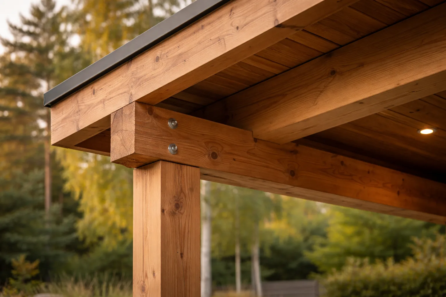 Drewniane konstrukcje Z Grubej Dechy