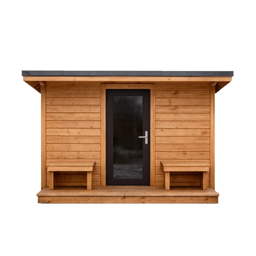 Sauna jednospadowa ukryta - minimalistyczny design
