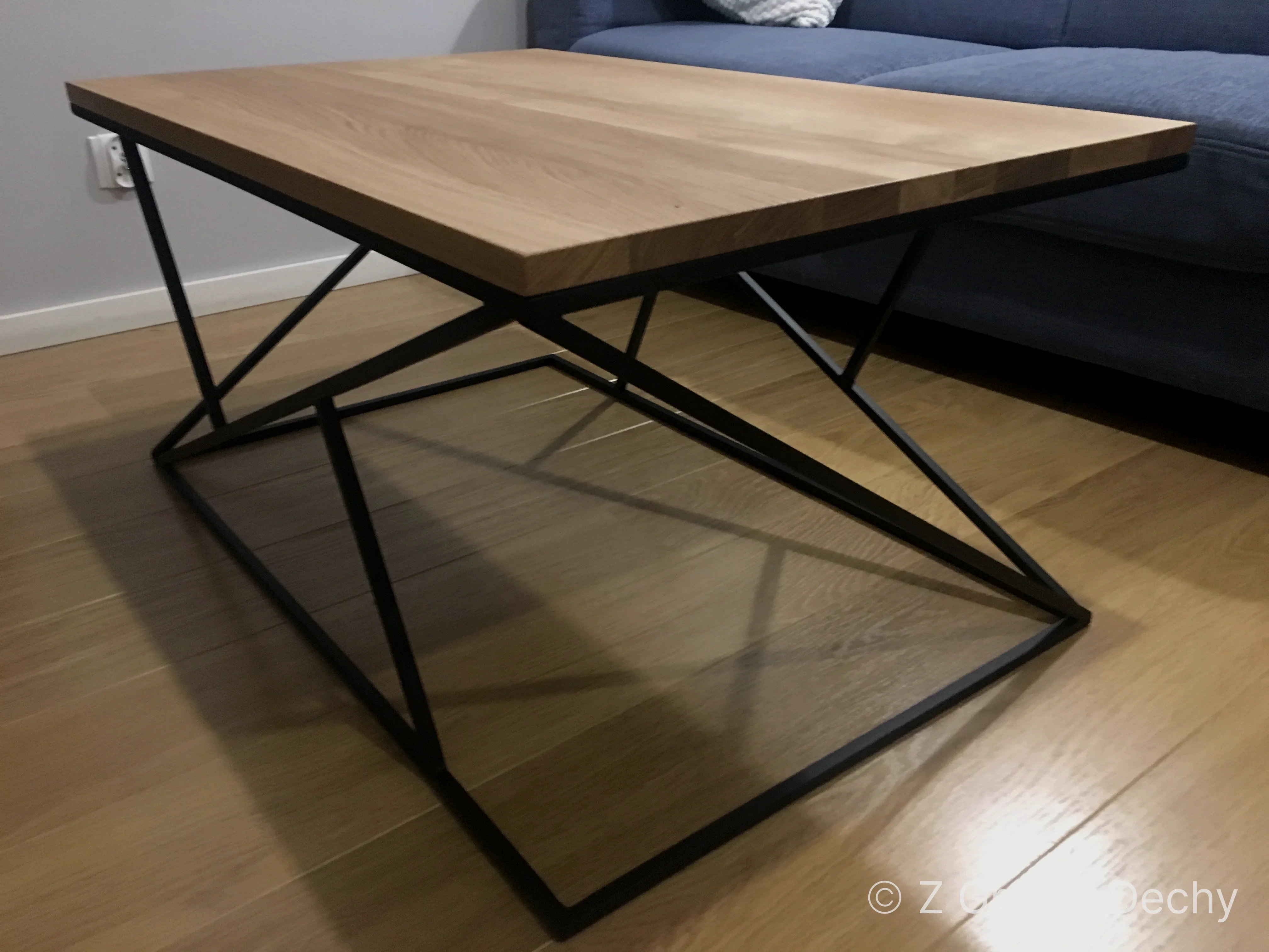 Ława z litego drewna