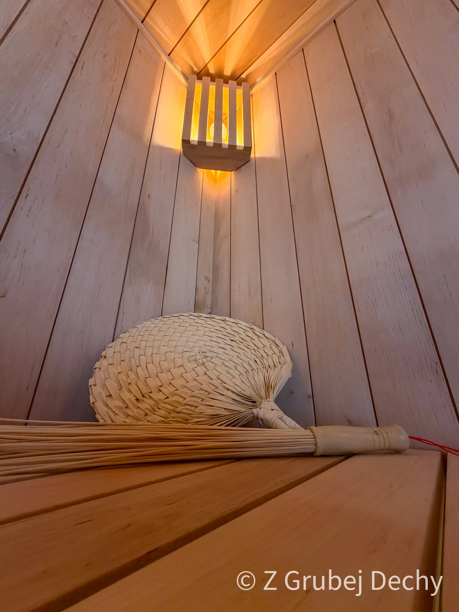 Sauna jednospadowa ukryta Z Grubej Dechy