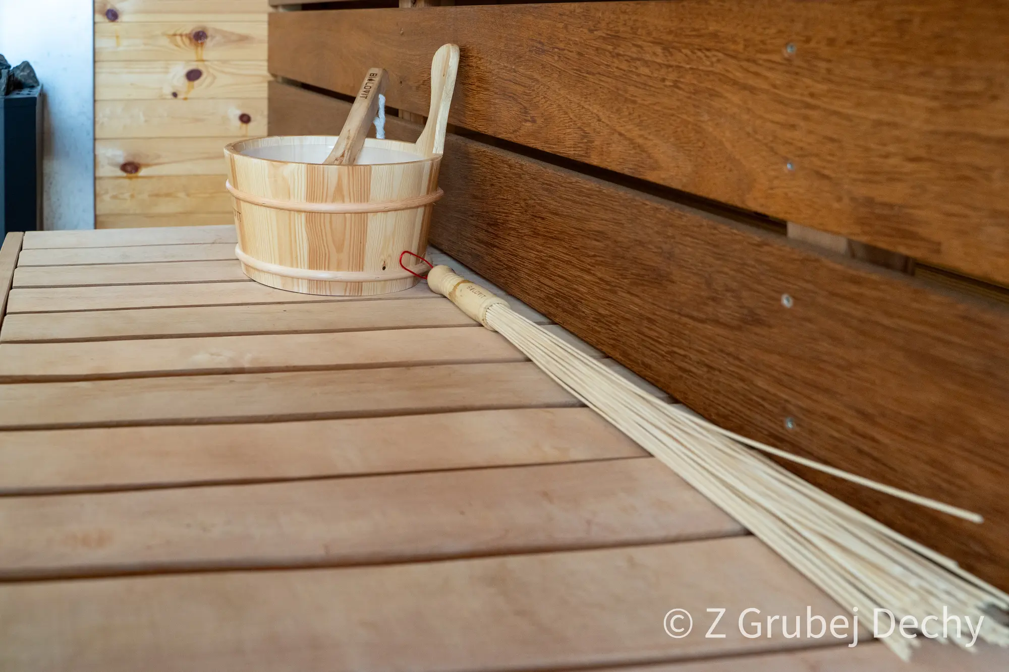 Sauna jednospadowa ukryta Z Grubej Dechy