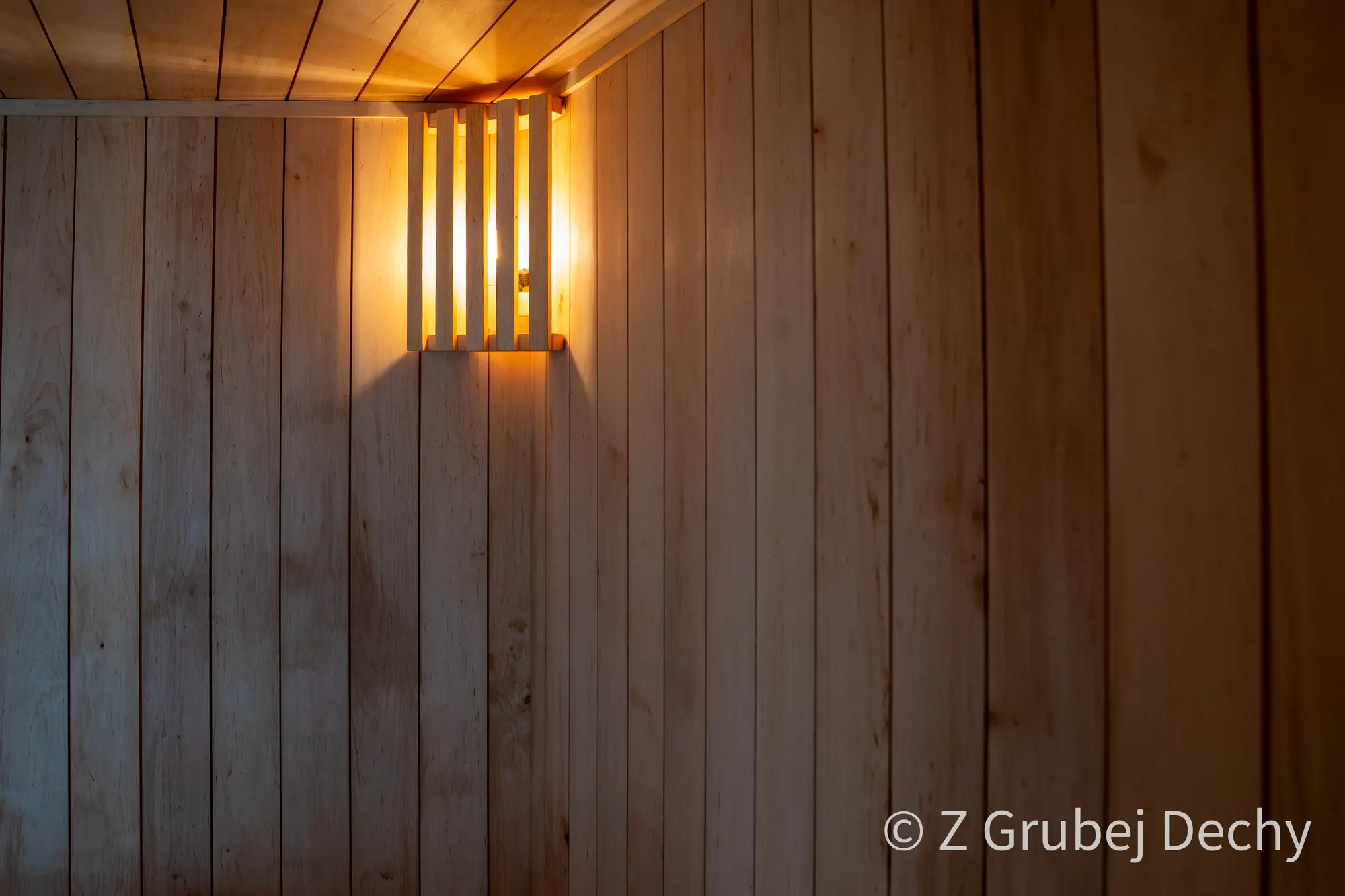 Sauna jednospadowa ukryta Z Grubej Dechy