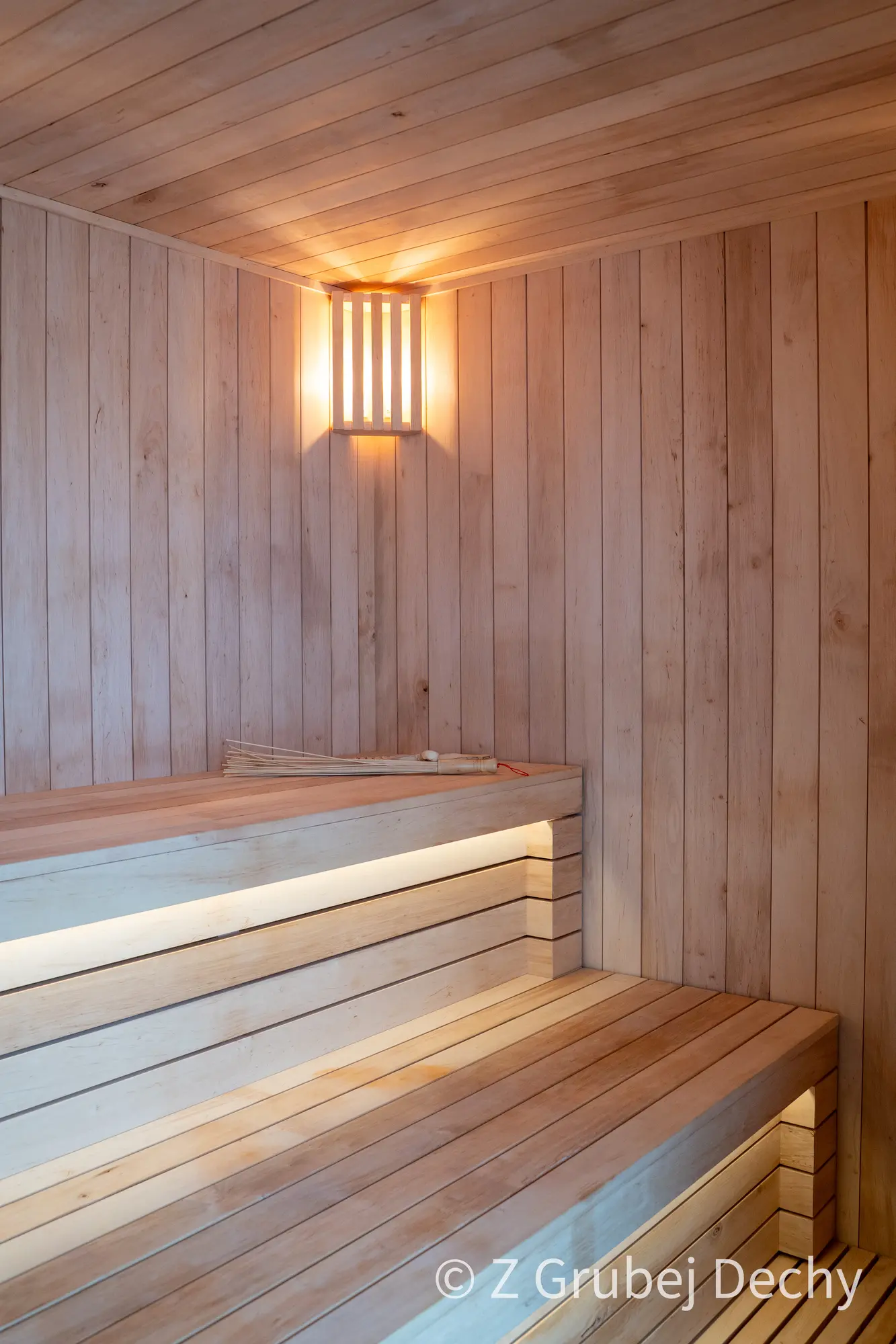 Sauna jednospadowa ukryta Z Grubej Dechy